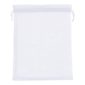Saco de Organza 17*23 Branco Pacote c/ 10