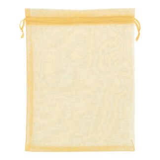 Saco de Organza 17*23 Dourado Pacote c/ 10