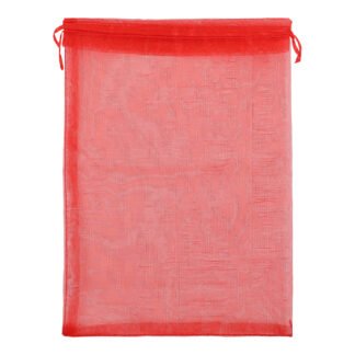 Saco de Organza 20*30 Vermelho Pacote c/ 5
