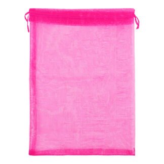 Saco de Organza 20*30 Pink Pacote c/ 5
