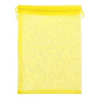 Saco de Organza 20*30 Amarelo Pacote c/ 5
