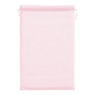 Saco de Organza 24*40 Rosa Claro Pacote c/ 5