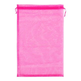 Saco de Organza 24*40 Pink Pacote c/ 5