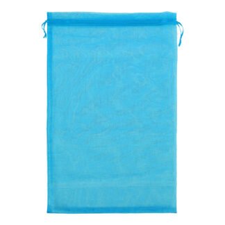 Saco de Organza 24*40 Azul Pacote c/ 5