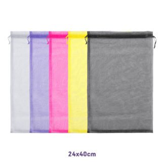 Saco de Organza 24*40 Sortido Pacote c/ 5