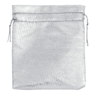 Saco Lame 8*10 Prata Pacote c/ 10