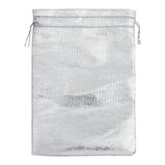 Saco Lame 10*15 Prata Pacote c/ 10
