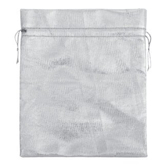 Saco Lame 15*18 Prata Pacote c/ 10