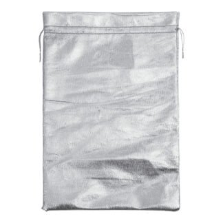 Saco Lame 20*30 Prata Pacote c/ 5
