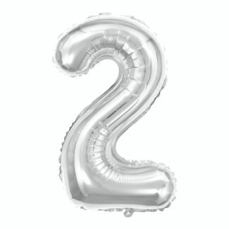 Balão metalizado 16' - 40 cm 40 cm Prata 2