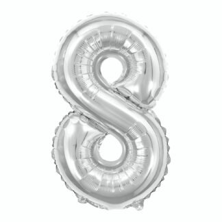 Balão metalizado 16' - 40 cm 40 cm Prata 8