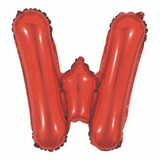 Balão metalizado 16' - 40 cm 40 cm Vermelho w