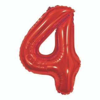 Balão metalizado 16' - 40 cm 40 cm Vermelho 4