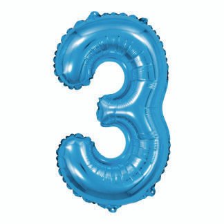 Balão metalizado 16' - 40 cm 40 cm Azul 3