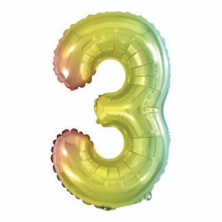 Balão metalizado 16' - 40 cm 40 cm Arcoiris 3