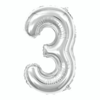 Balão metalizado 40' 100 cm Prata 3