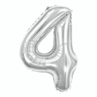 Balão metalizado 40' 100 cm Prata 4