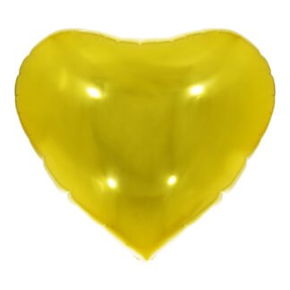 Balão Metalizado Coração 36' - 90 cm Dourado