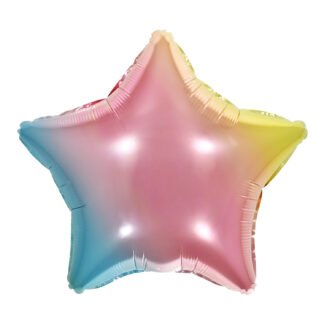 Balão Metalizado Estrela 18' - 45 cm Arcoiris