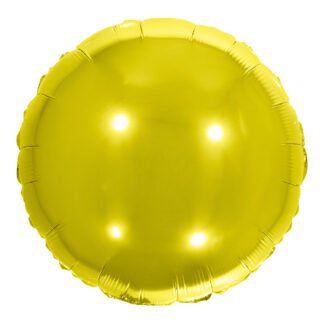 Balão Metalizado Redondo 20' - 50 cm Dourado