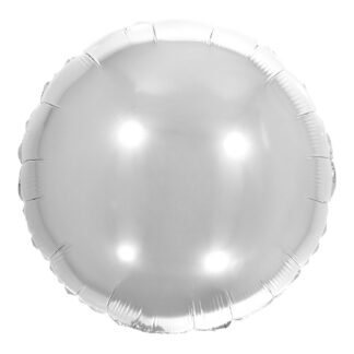 Balão Metalizado Redondo 20' - 50 cm Prata