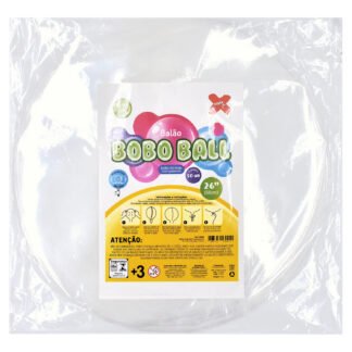 Balão Bubble Transparente 26'' (66 cm) pcte c/ 50