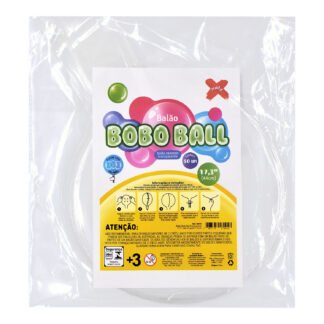 Balão Bubble Transparente 17,3'' (44 cm) pcte c/ 50