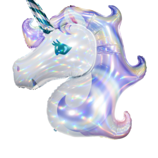 Balão Metalizado Unicornio 87x117 cm
