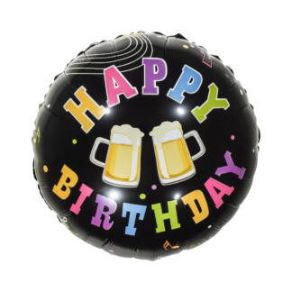 Balão Metalizado Estampado Beer 18" - 45 cm