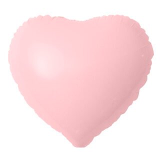 Balão Metalizado Candy 18' - 45 cm Coração Rosa bebe