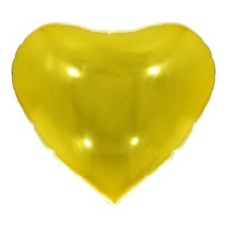 Balão Metalizado Coração Ouro 10" - 25 cm