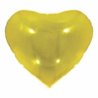 Balão Metalizado Coração Ouro 5,5" - 14 cm - c/ 3 und