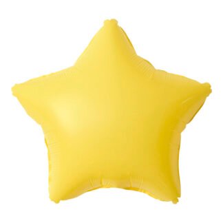 Balão Metalizado Candy 18' - 45 cm Estrela Amarelo