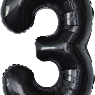 Balão metalizado 16' - 40 cm 40 cm 3 Preto