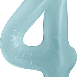 Balão metalizado 16' - 40 cm 40 cm 4 Azul bebe