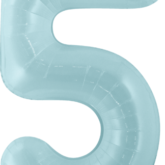 Balão metalizado 16' - 40 cm 40 cm 5 Azul bebe