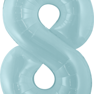 Balão metalizado 16' - 40 cm 40 cm 8 Azul bebe