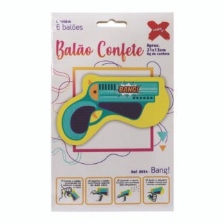 Lança Confete Balão Pistola - c/6