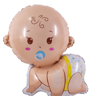 Balão Metalizado Baby Azul 28x45 cm