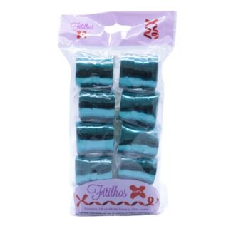 FITILHO 5MMX20M AZUL LUXO METALIZADO - PCT C/ 10 ROLOS