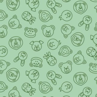 Placa de Eva Estamp. 40cm x 60 cm - Pct c/ 5 fls - Bichinhos