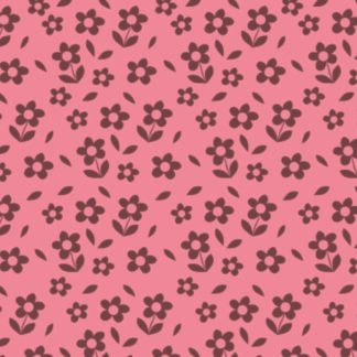 Placa de Eva Estamp. 40cm x 60 cm - Pct c/ 5 fls - Florzinha Rosa e Marrom