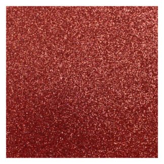 Placa de Eva Glitter 40cm x 60 cm - Pct c/ 5 fls - Vermelho