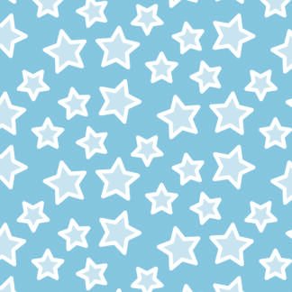 Placa de Eva Estamp. 40cm x 60 cm - Pct c/ 5 fls - Estrelinhas Azul e Branco