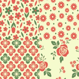 Placa de Eva Estamp. 40cm x 60 cm - Pct c/ 5 fls - 4 estamp Flores