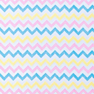 Placa de Eva Estamp. 40cm x 60 cm - Pct c/ 5 fls - Chevron Baby