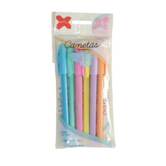 CANETA ESF. CANDY POP 1MM C/6
