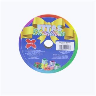 Fita plastica decorativa 15mmx50m - amarelo - PCT C/ 10