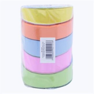 Fita plastica decorativa 30mmx50m - SORTIDO CANDY - PCT C/ 5 (vd cl,am cl,rs cl,az cl,slm)