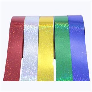 Fita plastica decorativa 30mmx50m - SORTIDO HOLOGRÁFICA - PCT C/ 5